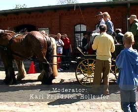 Kutschen und Pferde im Landesmuseum